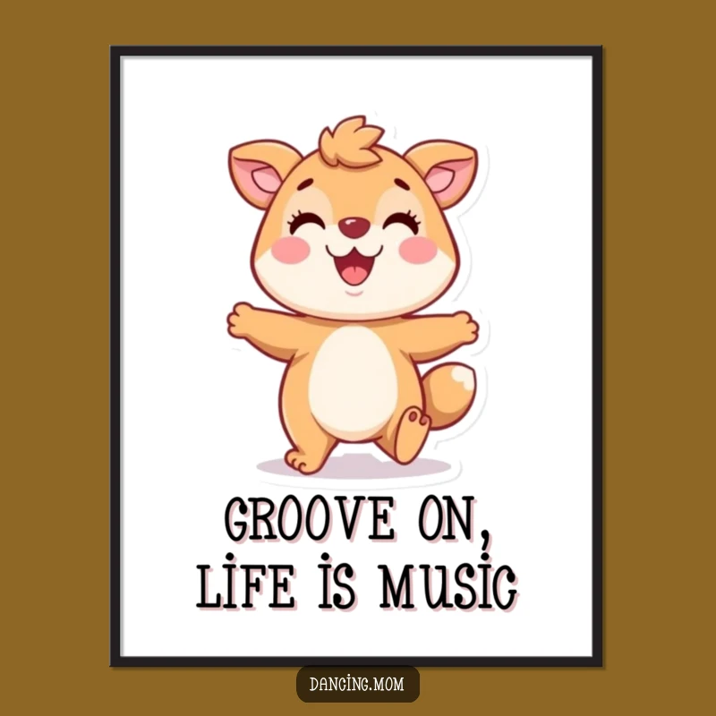 Free Printable Wall Art: Playful Animal Tap Funny Downloadable Decor