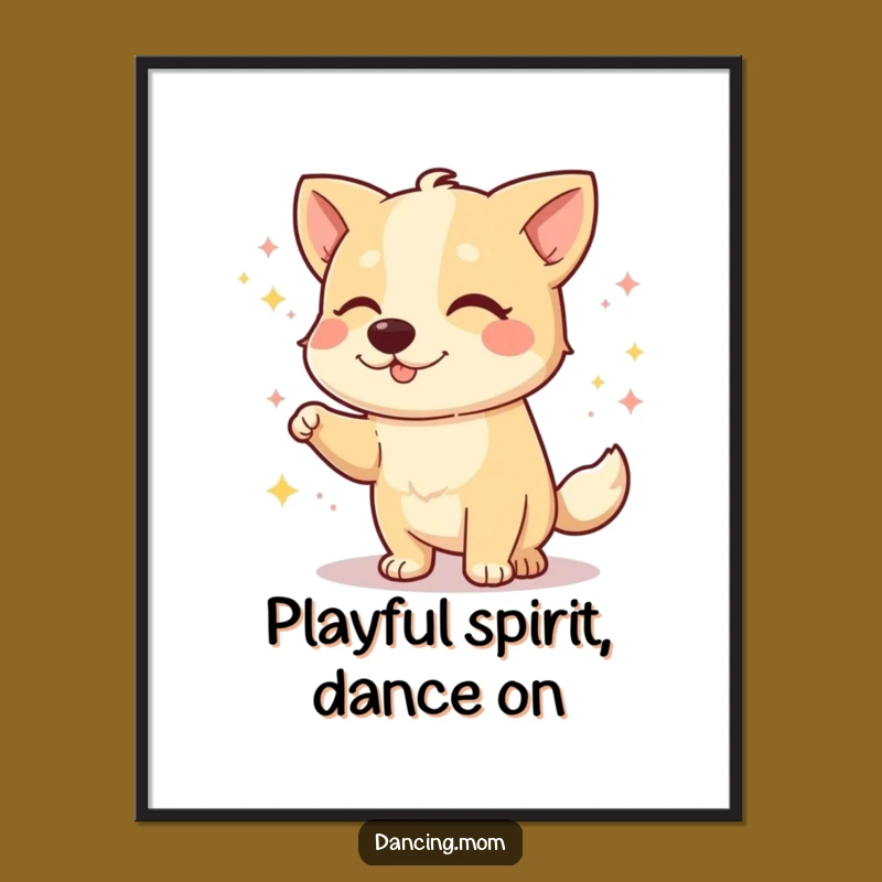 Free Printable Wall Art: Winking Dog Art, Hilarious Animal Downloadable Decor