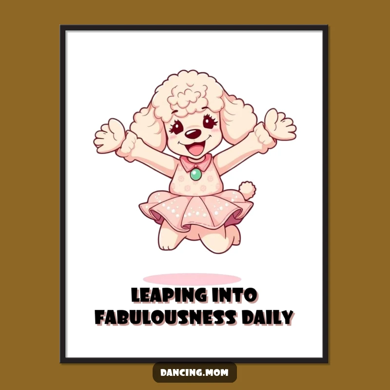 Free Printable Poodle Wall Art: Dazzling Leap for a Chic Home Decor