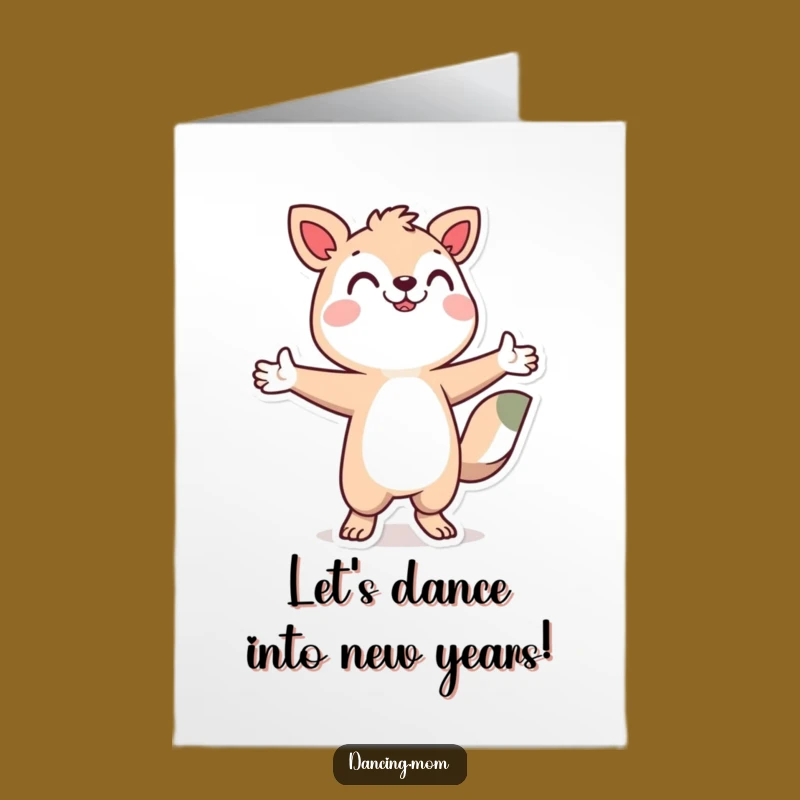 Free Printable Birthday Card: Dancing Animal Character Party Moves