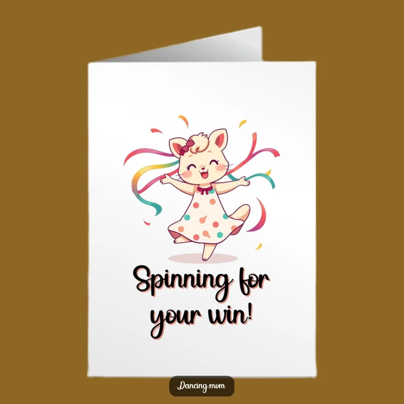 Free Printable Congrats Card: Spinning Mom Animal Ribbons for a Cheerful, Funny Downloadable