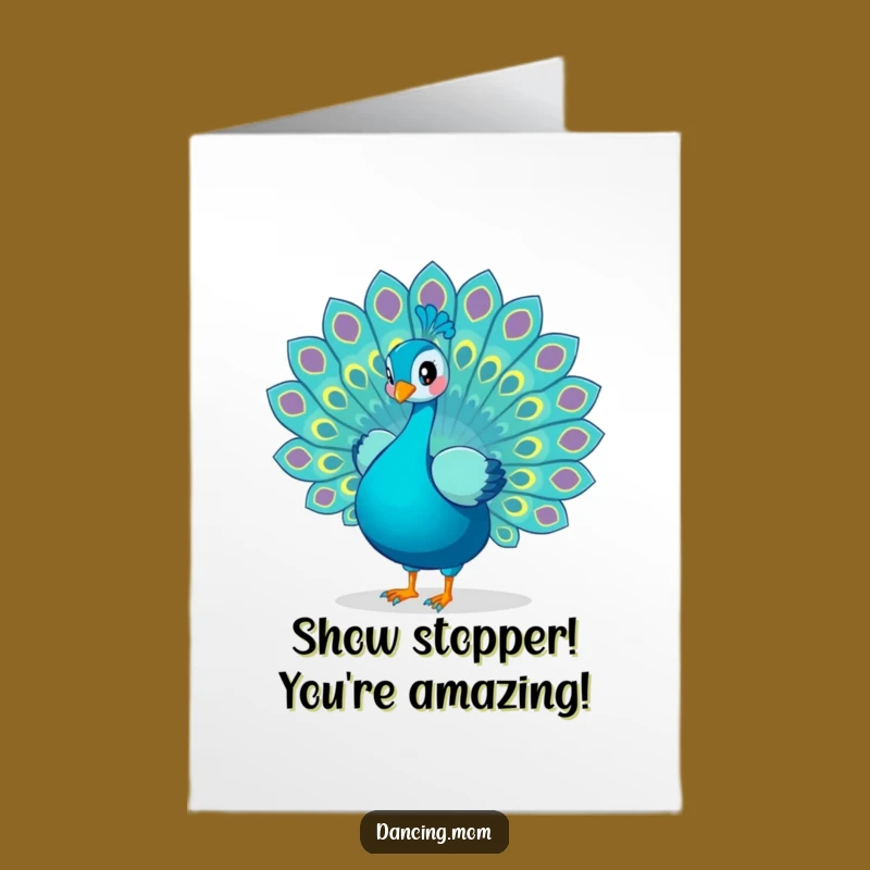 Free Printable Peacock Congratulations Card: Dazzling Display Downloadable for Grand Achievements
