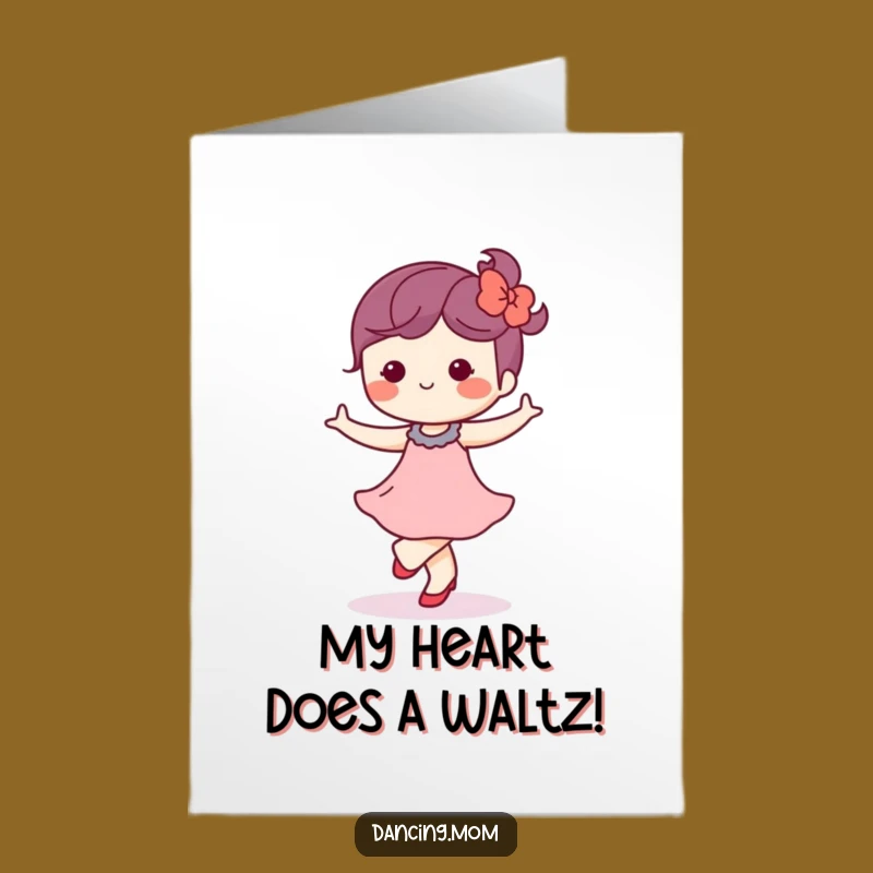 Free Printable Thank You Card: Kawaii Waltz - Gentle Thanks Downloadable Gift!