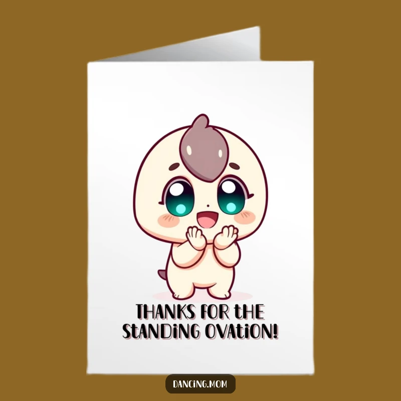 Free Printable Thank You Card: Happy Clapper, Funny Downloadable Gift
