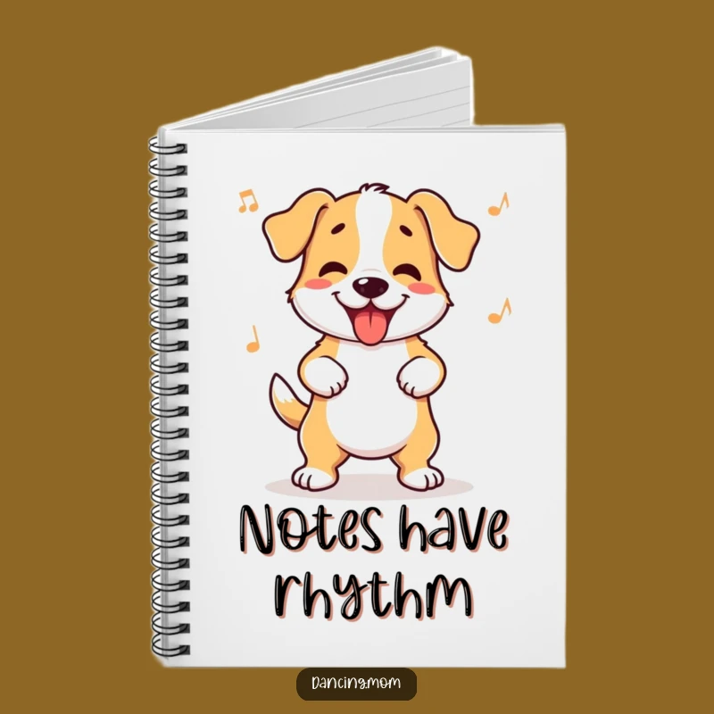 Funny Dog Wiggle Notebook: Jot Down Ideas with Happy Canine Rhythms