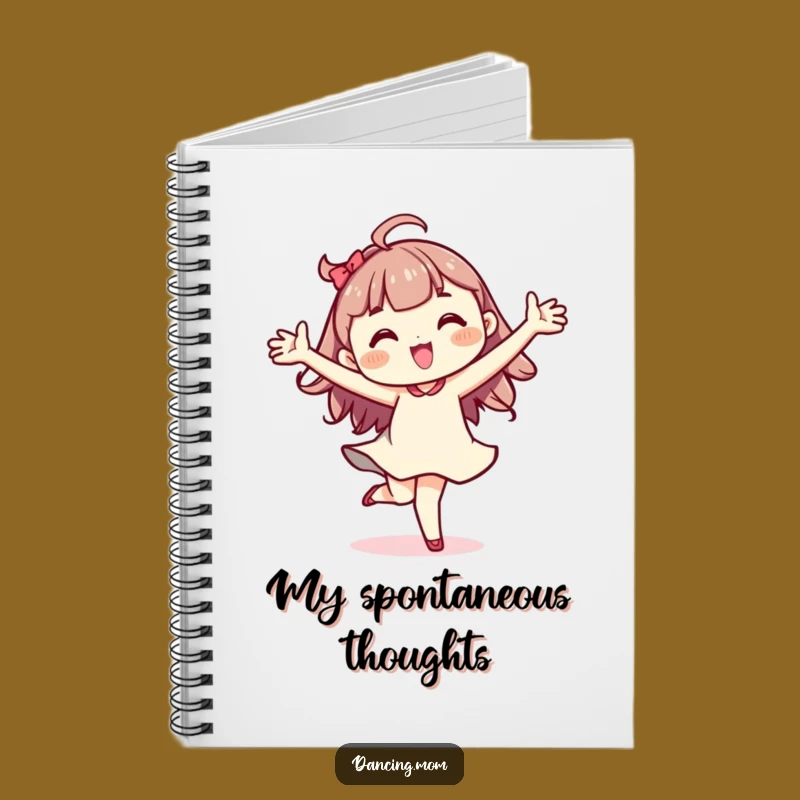Funny Kawaii Dancer Notebook: Journaling Pirouette Character Gift