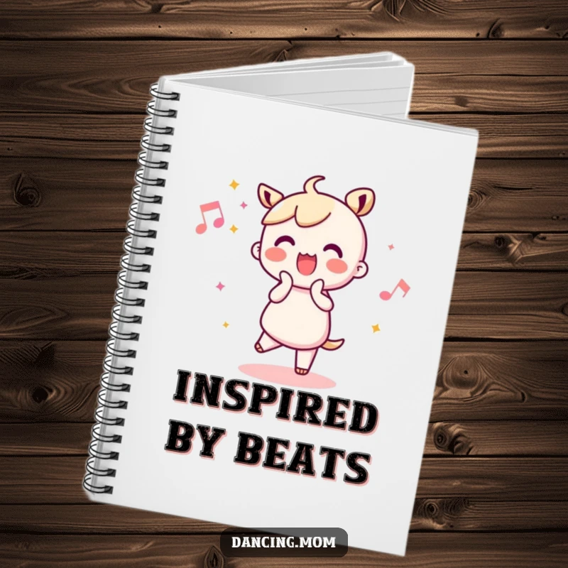 Funny Kawaii Dancer Notebook: Adorable character joyfully clapping along to a beat, ideal for jotting happy ideas.
