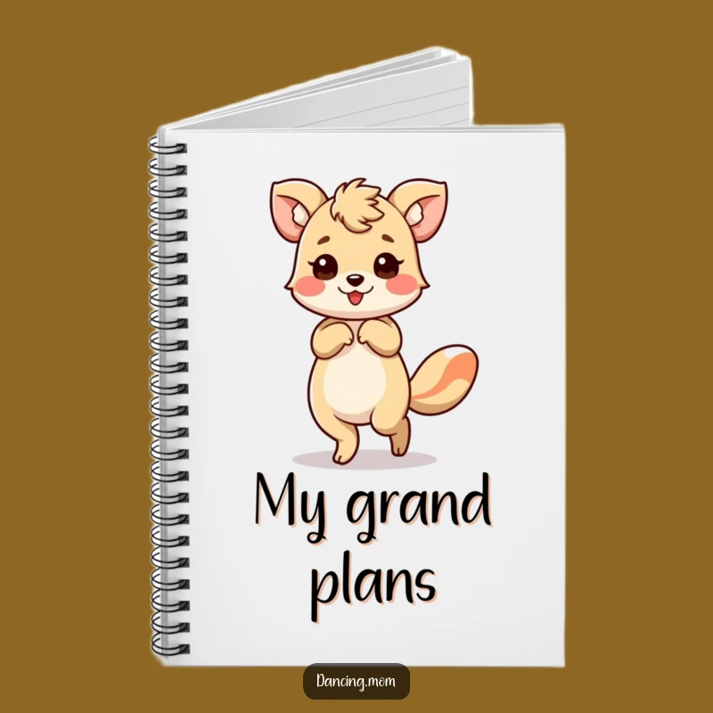 Funny Dancing Animal Bow Notebook: Elegant Flourish Journal Gift!