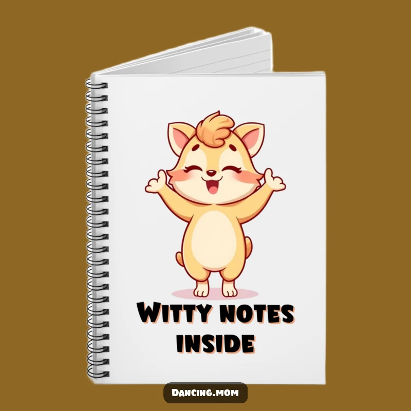 Funny Dancing Mom Animal Wink Notebook - Playful Pose Journal Gift