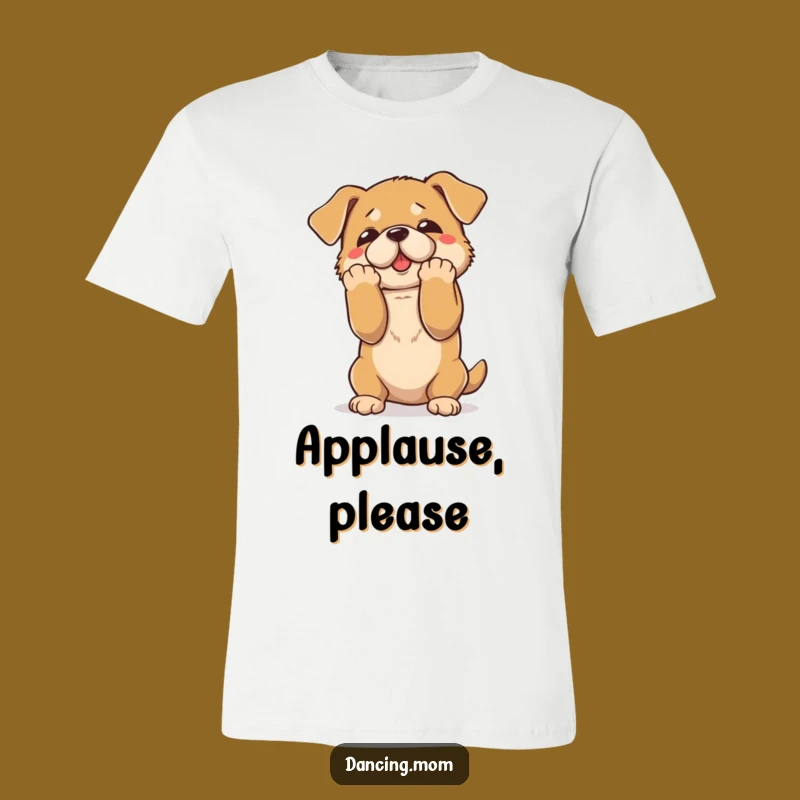 Funny Dramatic Dog Bow T-Shirt - Showstopper Canine Tee