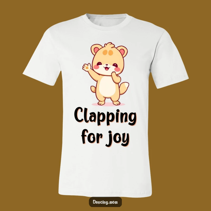 Funny Dancing Animal Clapping T-Shirt: Enthusiastic Paws Tee Gift!