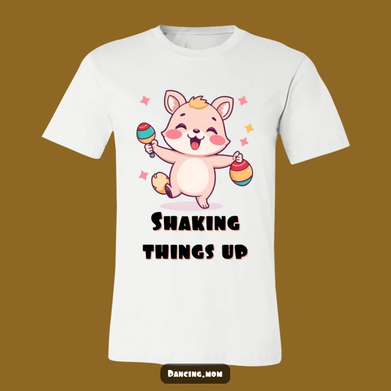 Funny Dancing Animal Maraca T-Shirt: Festive Shaker Tee Gift!