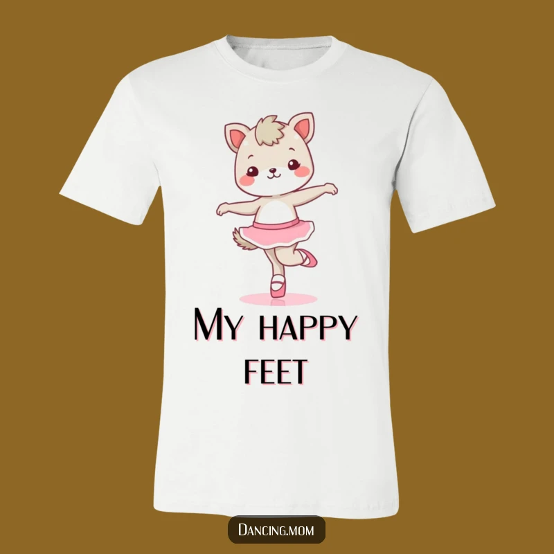 Funny Kawaii Animal Ballet Dancer T-Shirt - Hilarious Gift for Dance Fans