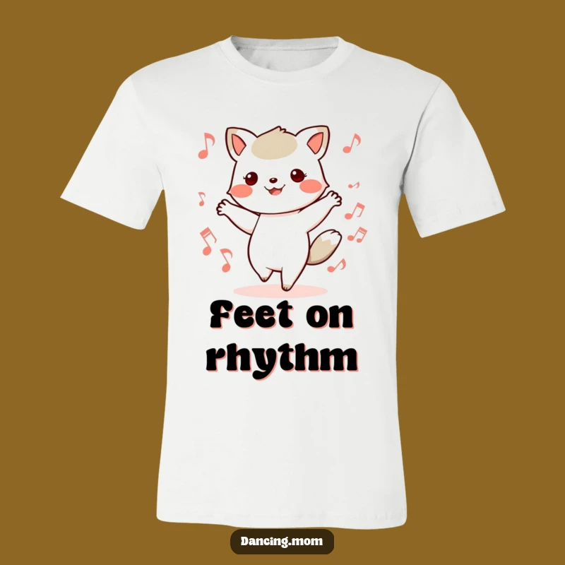 Funny Kawaii Animal T-Shirt - Musical Dancer Graphic, Rhythmic Funny Gift