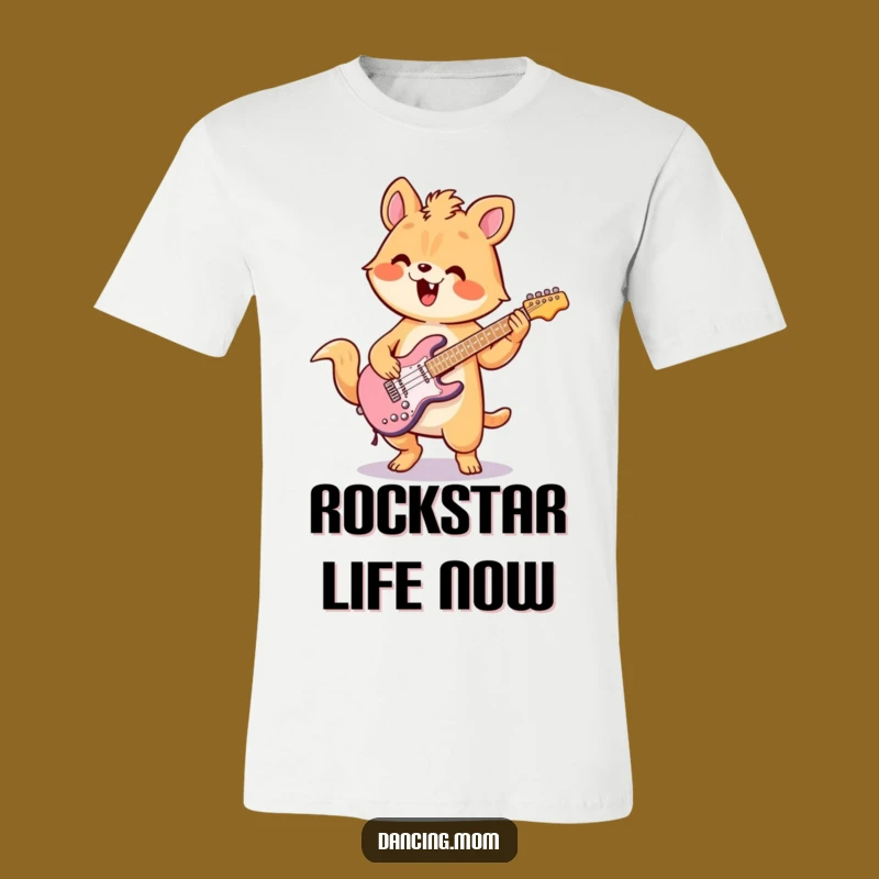 Funny Kawaii Air Guitar T-Shirt Rock Out with this Hilarious Tee