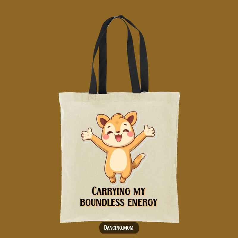 Funny Leaping Animal Tote Bag: Spacious & Energetic Character Carryall - Perfect Funny Gift