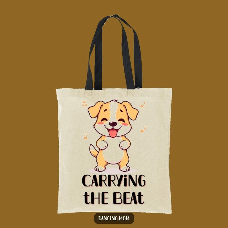 Funny Dog Wiggle Tote Bag: Carry Your Essentials with Rhythmic Canine Joy