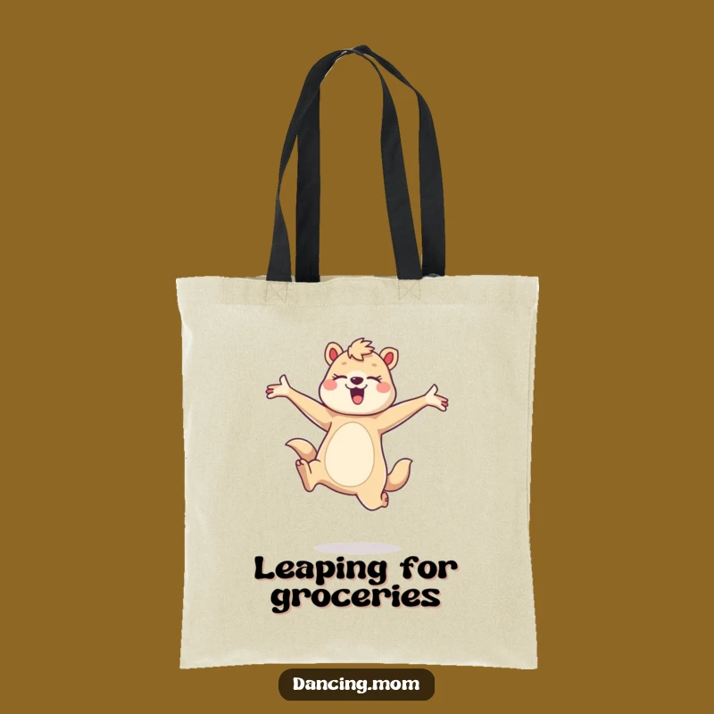 Funny Dancing Mom Animal Leap Tote - Graceful Joyful Carry-all Gift