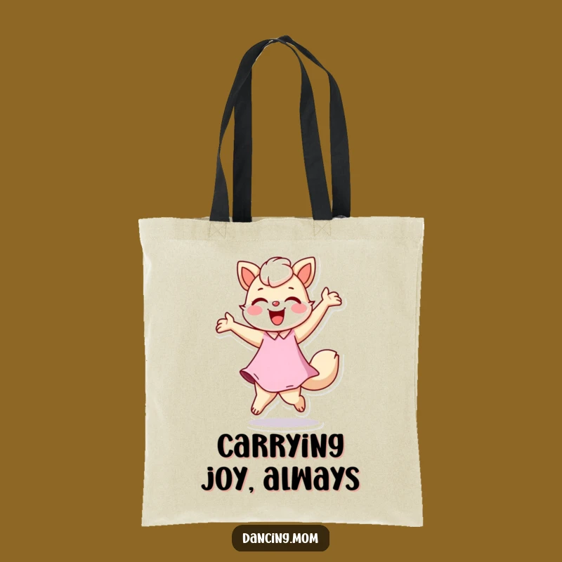 Funny Dancing Mom Animal Tote Bag - Joyful Twirling Carry-all Gift