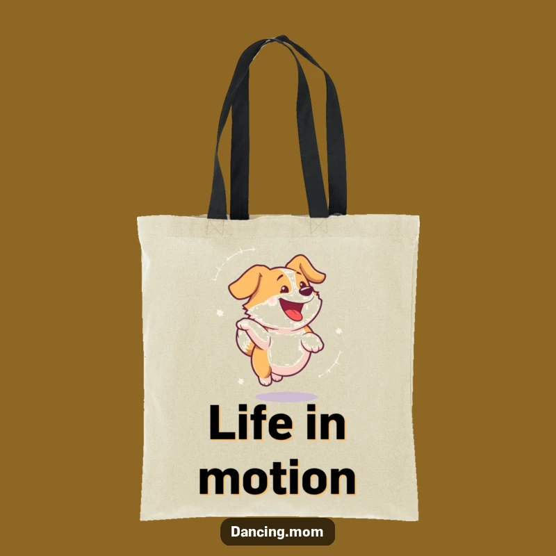 Funny Dog Spinning Tote Bag: Carry Your Essentials with Joyful Canine Energy