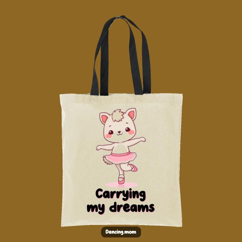 Funny Kawaii Dancing Animal Tote Bag - Sip & Twirl in Style Gift